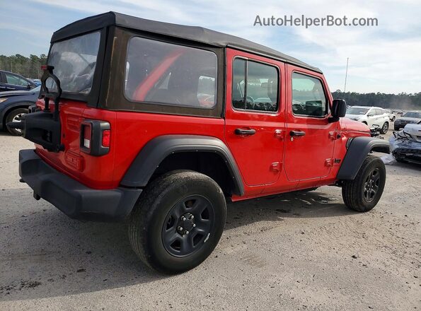 1C4HJXDG3NW134277 2022 JEEP WRANGLER Red Rear right