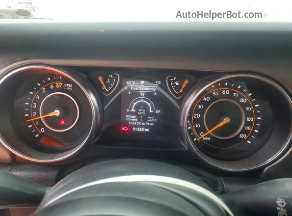 1C4HJXDG4NW164369 2022 JEEP WRANGLER White Instrument cluster view