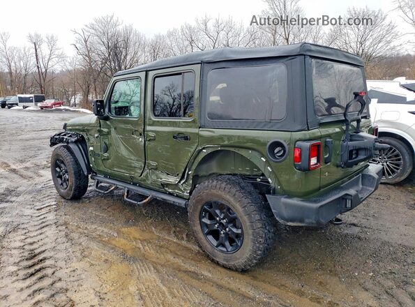 1C4HJXDG5NW142302 2022 JEEP WRANGLER Green Հետևի ձախ