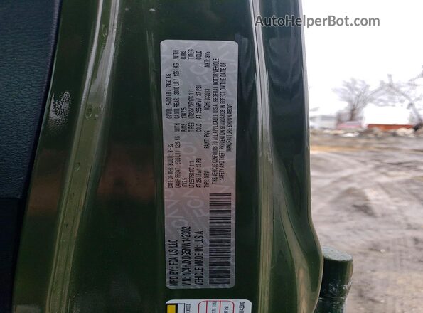 1C4HJXDG5NW142302 2022 JEEP WRANGLER Green Շարժիչի բաժամունքի տեսք