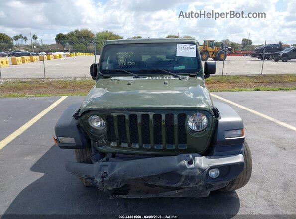 1C4HJXDGXNW240970 2022 JEEP WRANGLER UNLIMITED Green Vista del cuadro de instrumentos