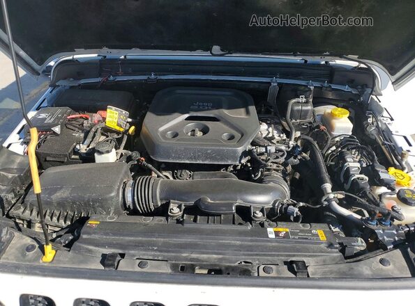 1C4HJXDN0MW796377 2021 JEEP WRANGLER White ძრავის განყოფილების ხედი