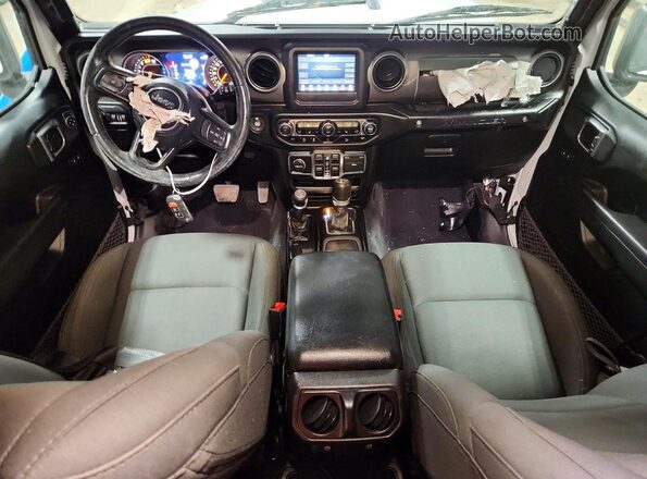 1C4HJXDN2KW683799 2019 JEEP WRANGLER Белый Вид панели приборов
