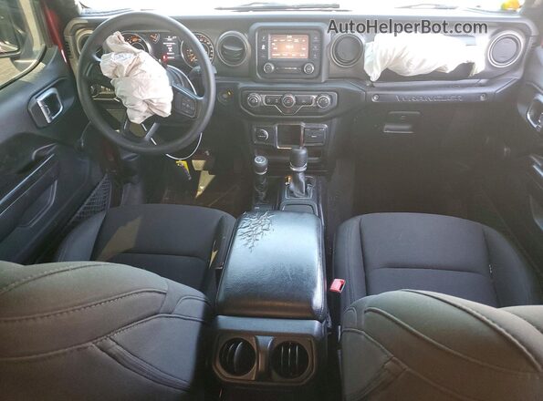1C4HJXDN5MW594683 2021 JEEP WRANGLER Maroon Dashboard view