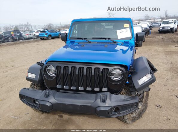 1C4HJXDN5MW683265 2021 JEEP WRANGLER UNLIMITED Blue ხელსაწყოთა პანელის ხედი