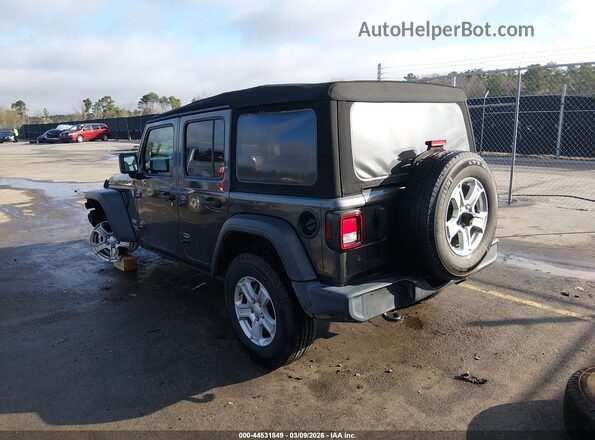 1C4HJXDN7MW514154 2021 JEEP WRANGLER UNLIMITED Gray უკანა მარცხენა