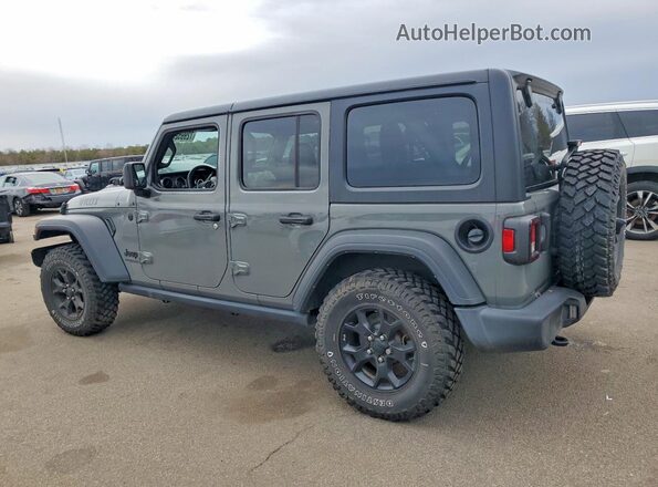 1C4HJXDN7MW816303 2021 JEEP WRANGLER Gray Tył lewy
