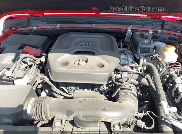 1C4HJXDN8LW199461 2020 JEEP WRANGLER UNLIMITED Red Widok z tyłu