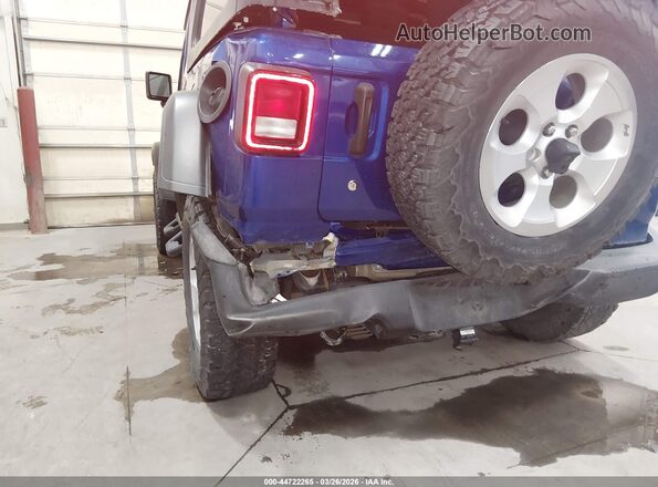 1C4HJXDNXLW148138 2020 JEEP WRANGLER UNLIMITED Синий Вид спереди