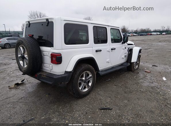 1C4HJXEN8MW612155 2021 JEEP WRANGLER UNLIMITED White Trasero derecho