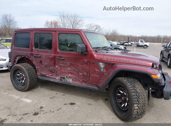 1C4HJXFG5MW711614 2021 JEEP WRANGLER UNLIMITED Maroon Դիմացի տեսք
