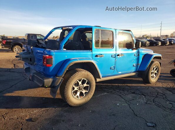1C4HJXFG7MW703255 2021 JEEP WRANGLER Blue Rear right