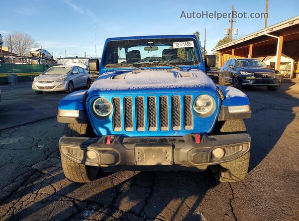 1C4HJXFG7MW703255 2021 JEEP WRANGLER Blue Front view