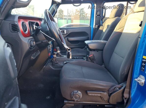 1C4HJXFG7MW703255 2021 JEEP WRANGLER Blue Front interior view