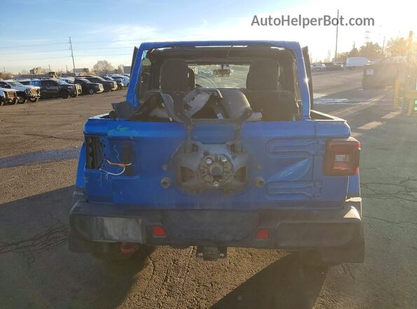 1C4HJXFG7MW703255 2021 JEEP WRANGLER Blue Rear view