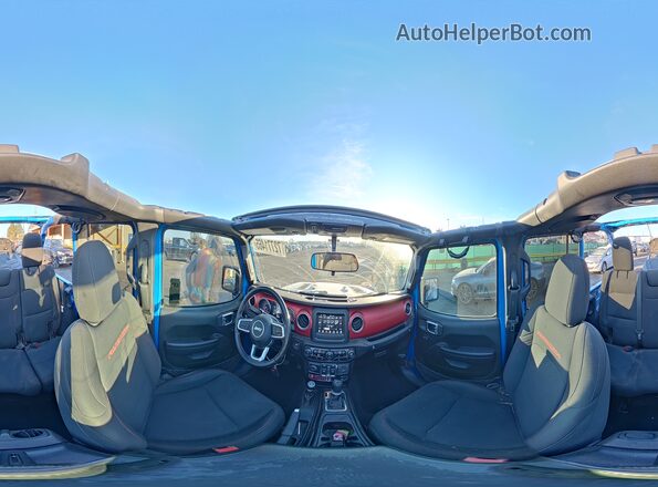1C4HJXFG7MW703255 2021 JEEP WRANGLER Blue 360 interior view