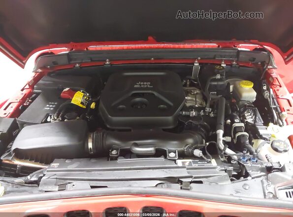 1C4HJXFN5MW563799 2021 JEEP WRANGLER UNLIMITED Red Вид ззаду
