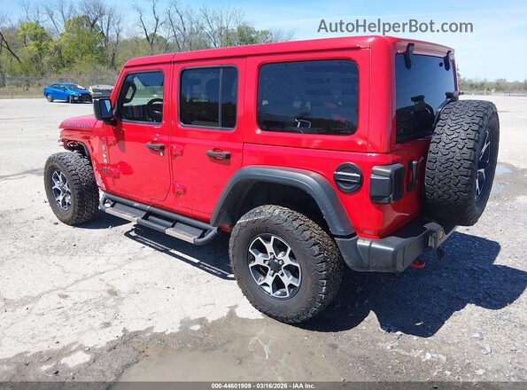 1C4HJXFN8NW181901 2022 JEEP WRANGLER UNLIMITED Red Trasero izquierdo