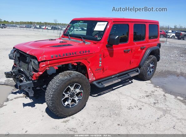 1C4HJXFN8NW181901 2022 JEEP WRANGLER UNLIMITED Red Vista tres cuartos delantera izquierda