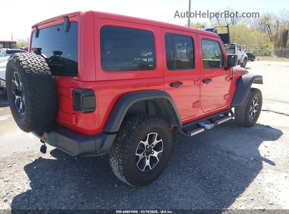1C4HJXFN8NW181901 2022 JEEP WRANGLER UNLIMITED Red Trasero derecho
