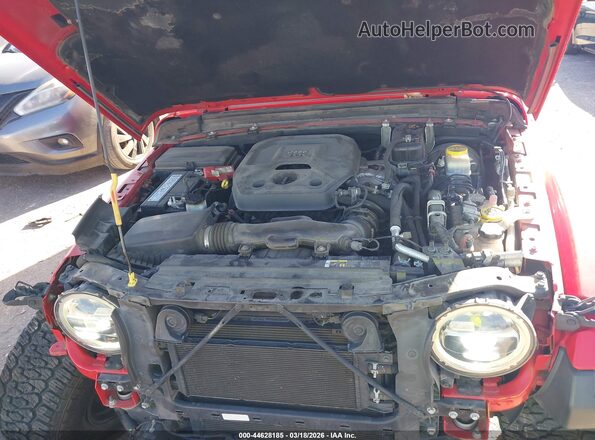 1C4HJXFNXKW547272 2019 JEEP WRANGLER UNLIMITED Red Widok z tyłu