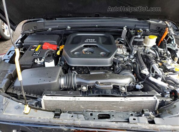 1C4JJXP65NW178527 2022 JEEP WRANGLER Black ძრავის განყოფილების ხედი