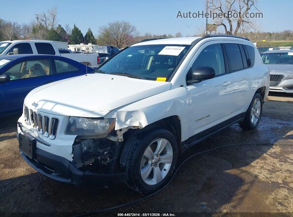 1C4NJCBA4GD525561 2016 JEEP COMPASS White Front left
