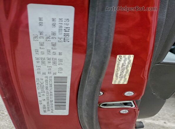 1C4NJDEB2HD143752 2017 JEEP COMPASS Red VIN კოდის სტიკერის ხედი