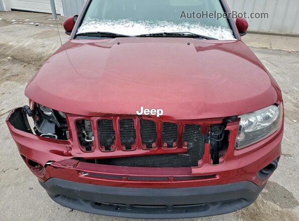1C4NJDEB2HD143752 2017 JEEP COMPASS Red ძრავის განყოფილების ხედი