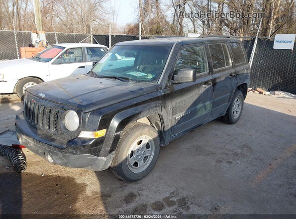 1C4NJPBA9GD575539 2016 JEEP PATRIOT Black წინა მარცხენა ხედი სამი მეოთხედიდან