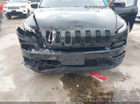 1C4PJLAB5HW617383 2017 JEEP CHEROKEE Черный Вид спереди