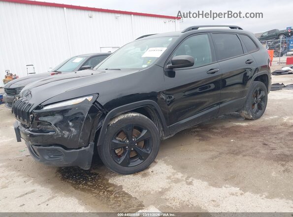 1C4PJLAB5HW617383 2017 JEEP CHEROKEE Черный Передняя левая четверть