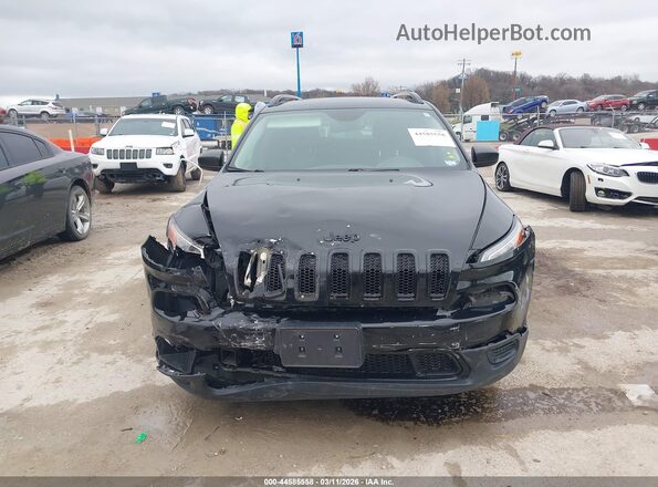 1C4PJLAB5HW617383 2017 JEEP CHEROKEE Черный Вид задней части салона