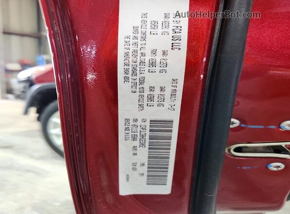 1C4PJLCB0HD233052 2017 JEEP CHEROKEE Burgundy Widok wnętrza 360 stopni