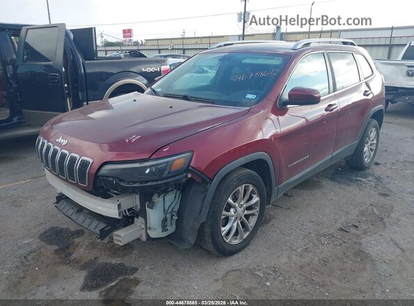 1C4PJLCB0KD264387 2019 JEEP CHEROKEE Maroon Передня ліва чверть