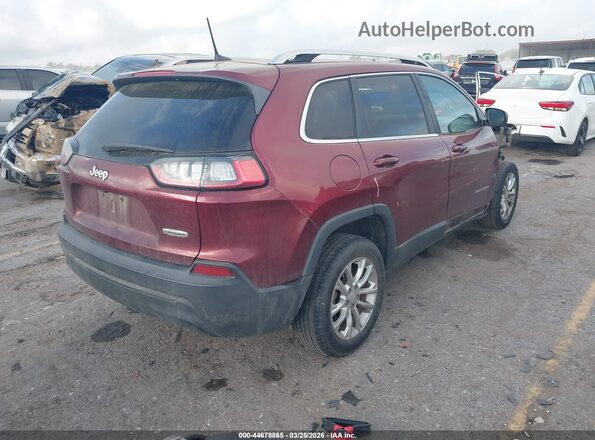 1C4PJLCB0KD264387 2019 JEEP CHEROKEE Maroon Задня права чверть
