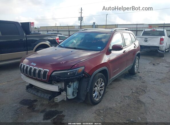1C4PJLCB0KD264387 2019 JEEP CHEROKEE Maroon Вид спереду