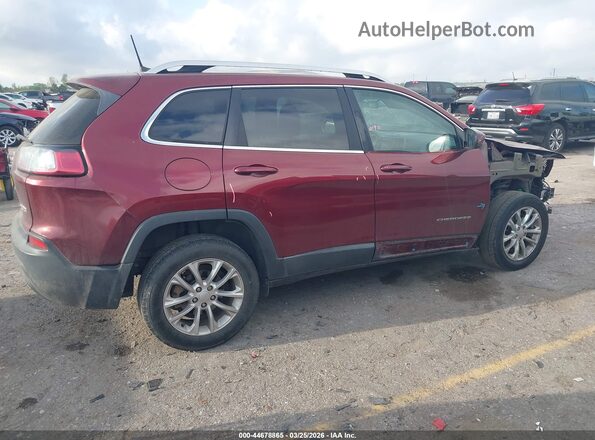 1C4PJLCB0KD264387 2019 JEEP CHEROKEE Maroon Вид задньої частини салону