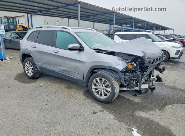 1C4PJLCB0MD164602 2021 JEEP CHEROKEE Silver Передня права чверть