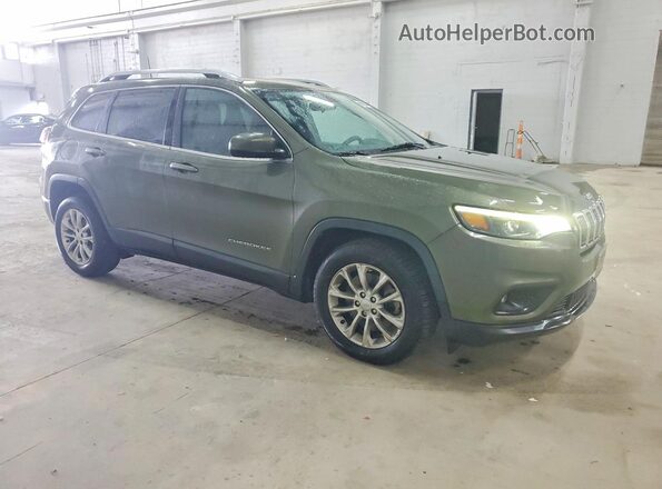 1C4PJLCB2KD327585 2019 JEEP CHEROKEE Зеленый Передняя правая четверть