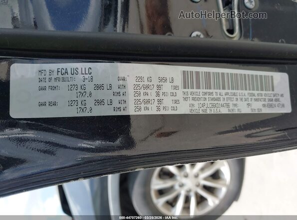 1C4PJLCB6KD144786 2019 JEEP CHEROKEE Black Вид підкапотного простору