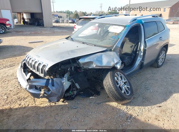 1C4PJLCBXHW573880 2017 JEEP CHEROKEE Silver წინა მარცხენა ხედი სამი მეოთხედიდან