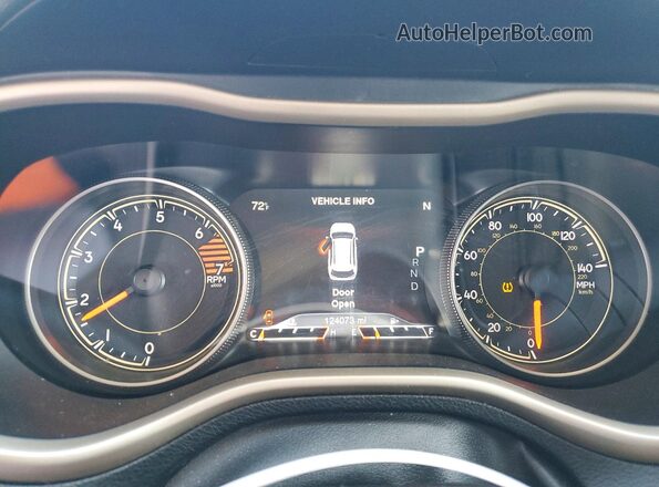 1C4PJLDB4GW239356 2016 JEEP CHEROKEE Silver Вид щитка приладів