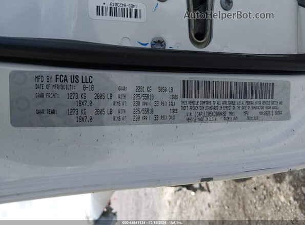 1C4PJLDB5KD300492 2019 JEEP CHEROKEE Белый 