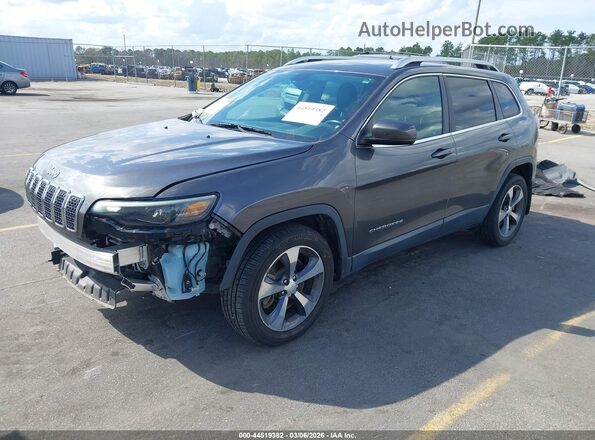 1C4PJLDBXKD376855 2019 JEEP CHEROKEE Gray Передня ліва чверть