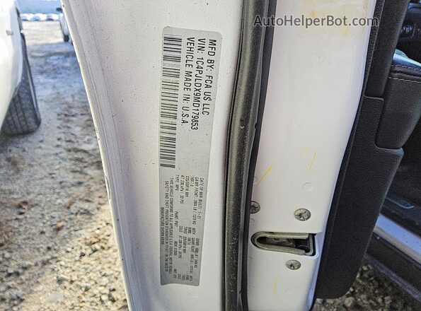 1C4PJLDX9MD179853 2021 JEEP CHEROKEE White VIN sticker view