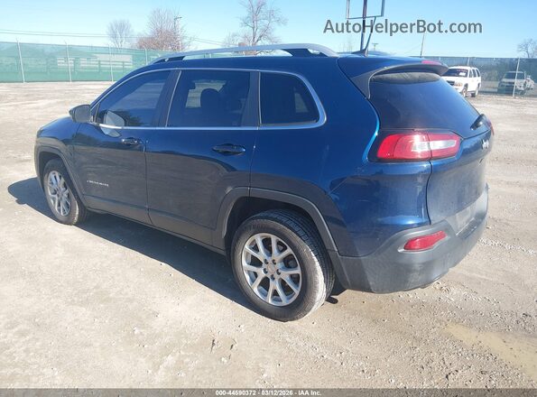 1C4PJLLB4JD524255 2018 JEEP CHEROKEE Blue Задня ліва чверть