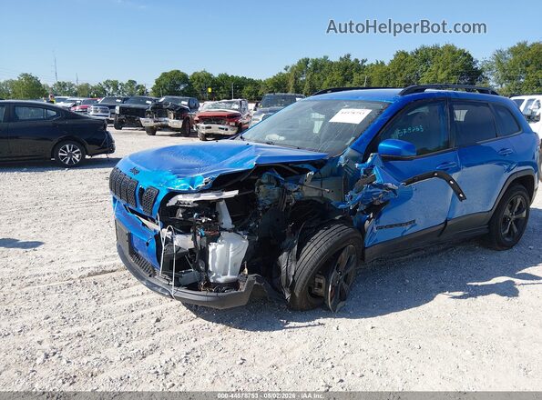 1C4PJLLB6MD112570 2021 JEEP CHEROKEE Синий Передняя левая четверть