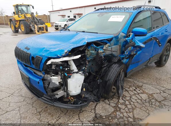 1C4PJLLB6MD112570 2021 JEEP CHEROKEE Синий Вид спереди