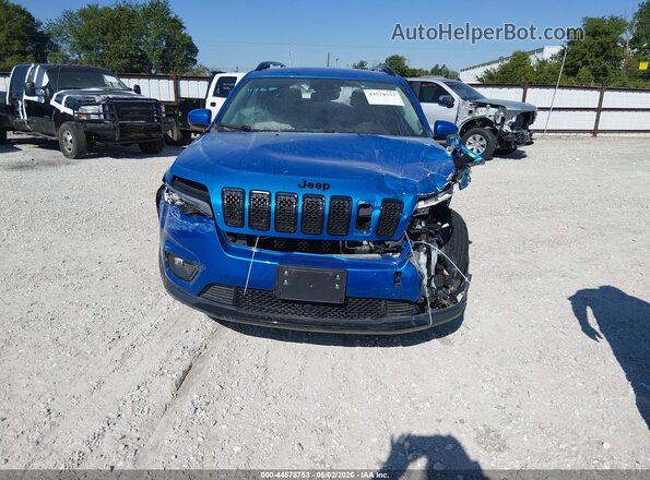 1C4PJLLB6MD112570 2021 JEEP CHEROKEE Синий Вид задней части салона